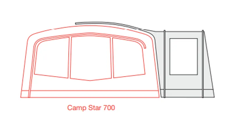 Outdoor Revolution Camp Star 500XL/ 600/ 700 Side Porch-9