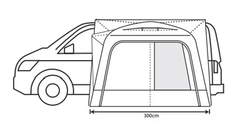 Outdoor Revolution Cayman Poled Low Drive-Away Awning-11