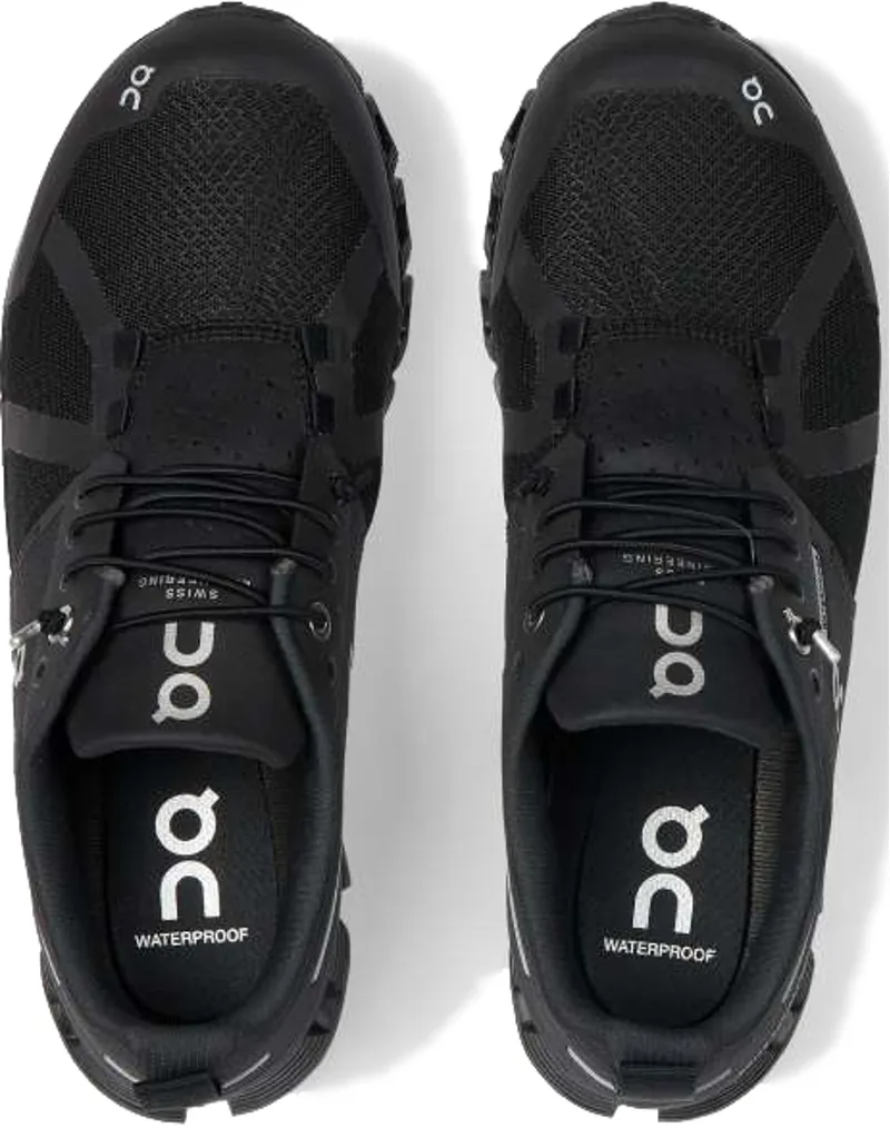 ON Womens Cloud Waterproof Shoe - Black-Lunar-4