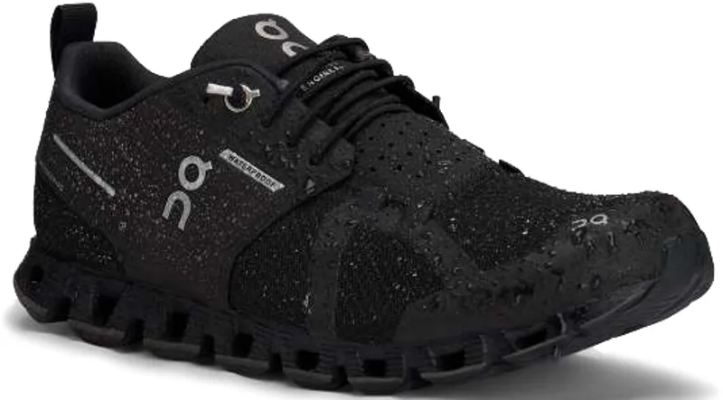ON Womens Cloud Waterproof Shoe - Black-Lunar-2