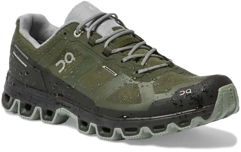 ON Mens Cloudventure Waterproof Running Trail Shoe - Fir/ Lunar-2