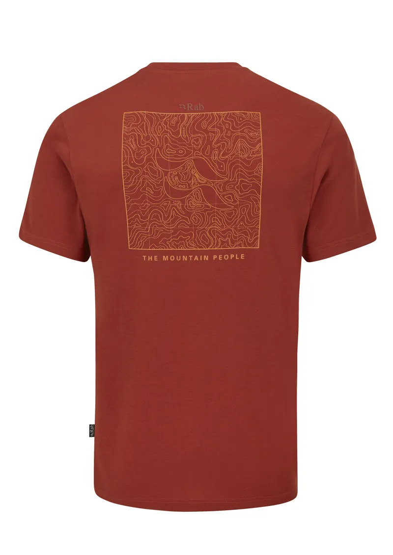 Rab Mens Crimp Elevation Tee - Tuscan Red-1