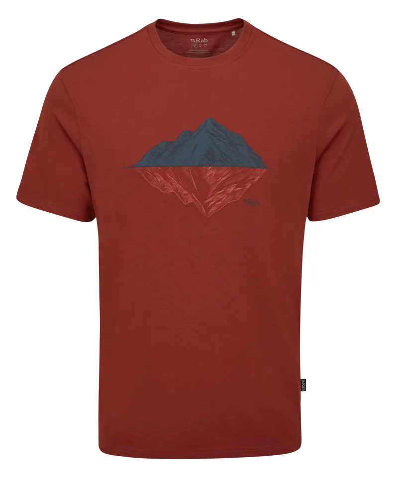 Rab Mens Crimp Reflection Tee - Tuscan Red