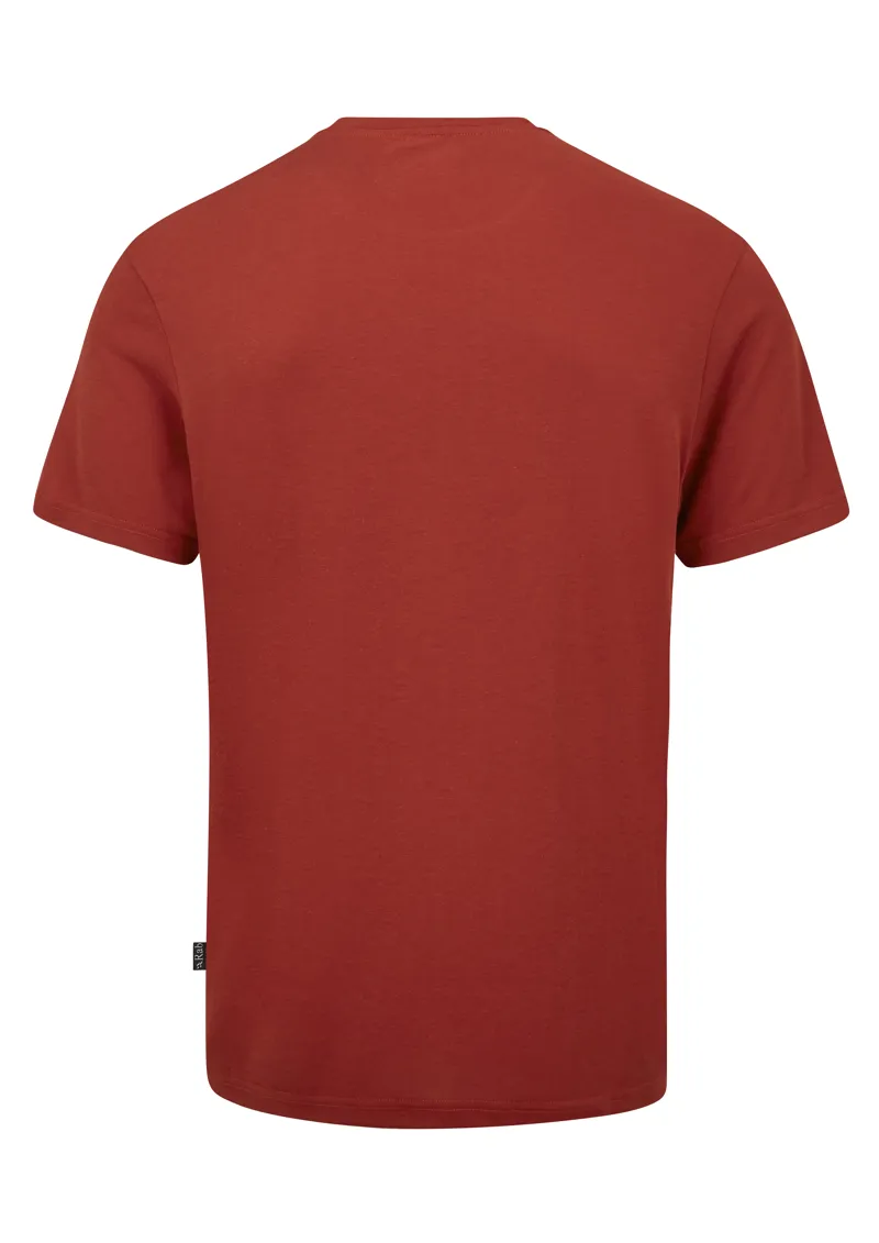 Rab Mens Crimp Reflection Tee - Tuscan Red-1