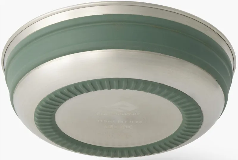 Sea To Summit Detour Stainless Steel Collapsible Bowl - M - Laurel Wreath-2