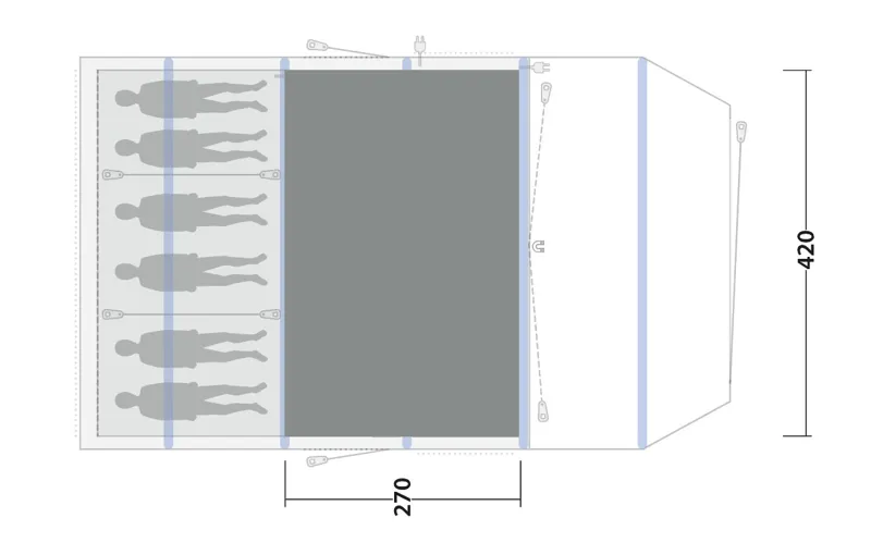 Outwell Queensdale 8PA Flat Woven Carpet-5