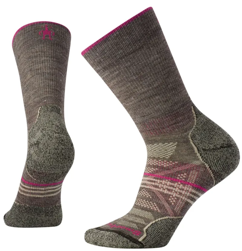 Smartwool Womens PhD Outdoor Light Crew Sock - Taupe
