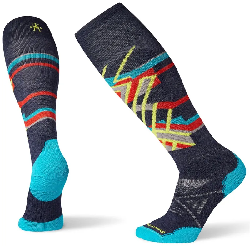 Smartwool PhD Ski Medium Pattern Socks Deep Navy