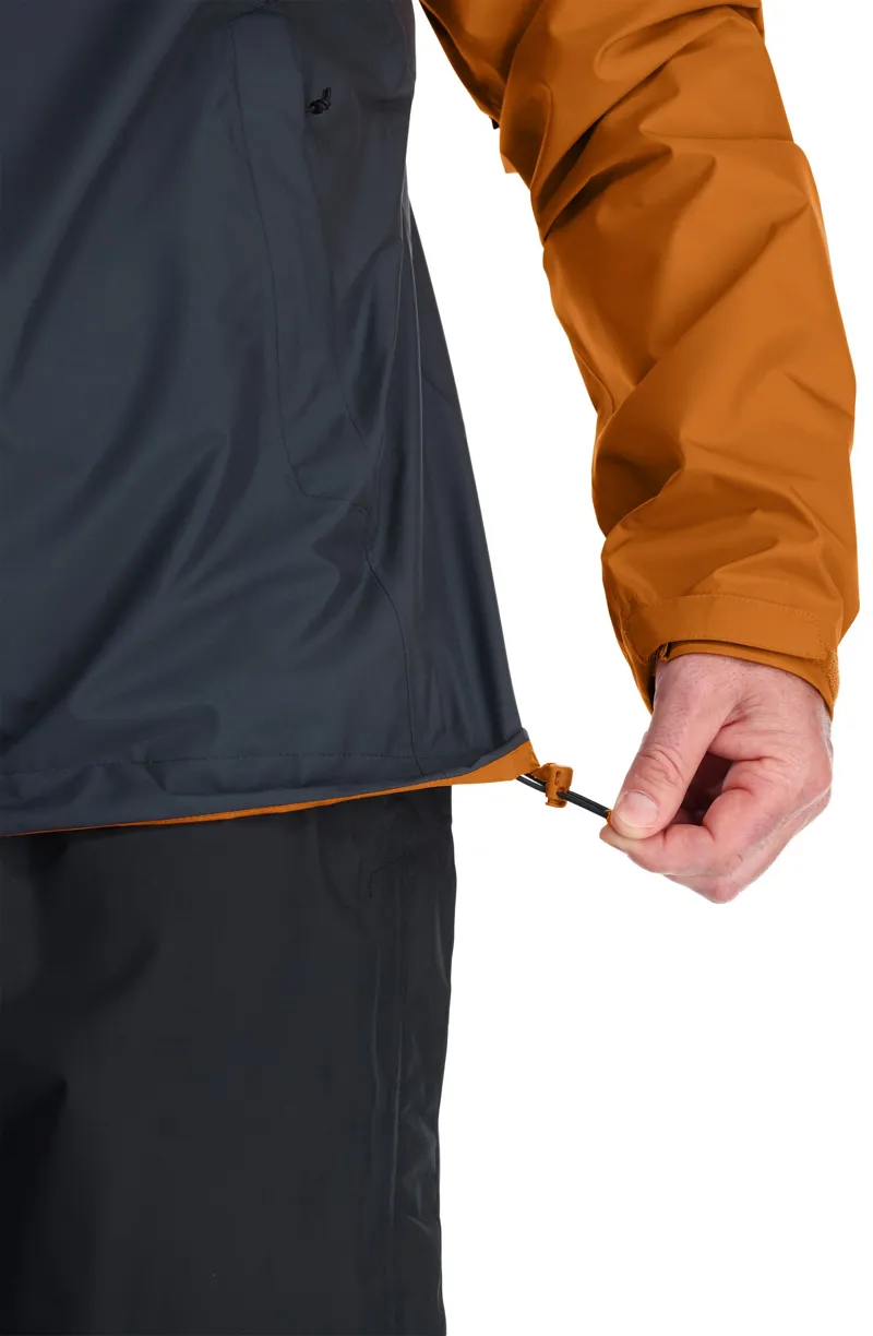 Rab Mens Downpour Eco Jacket - Marmalade-Beluga-5