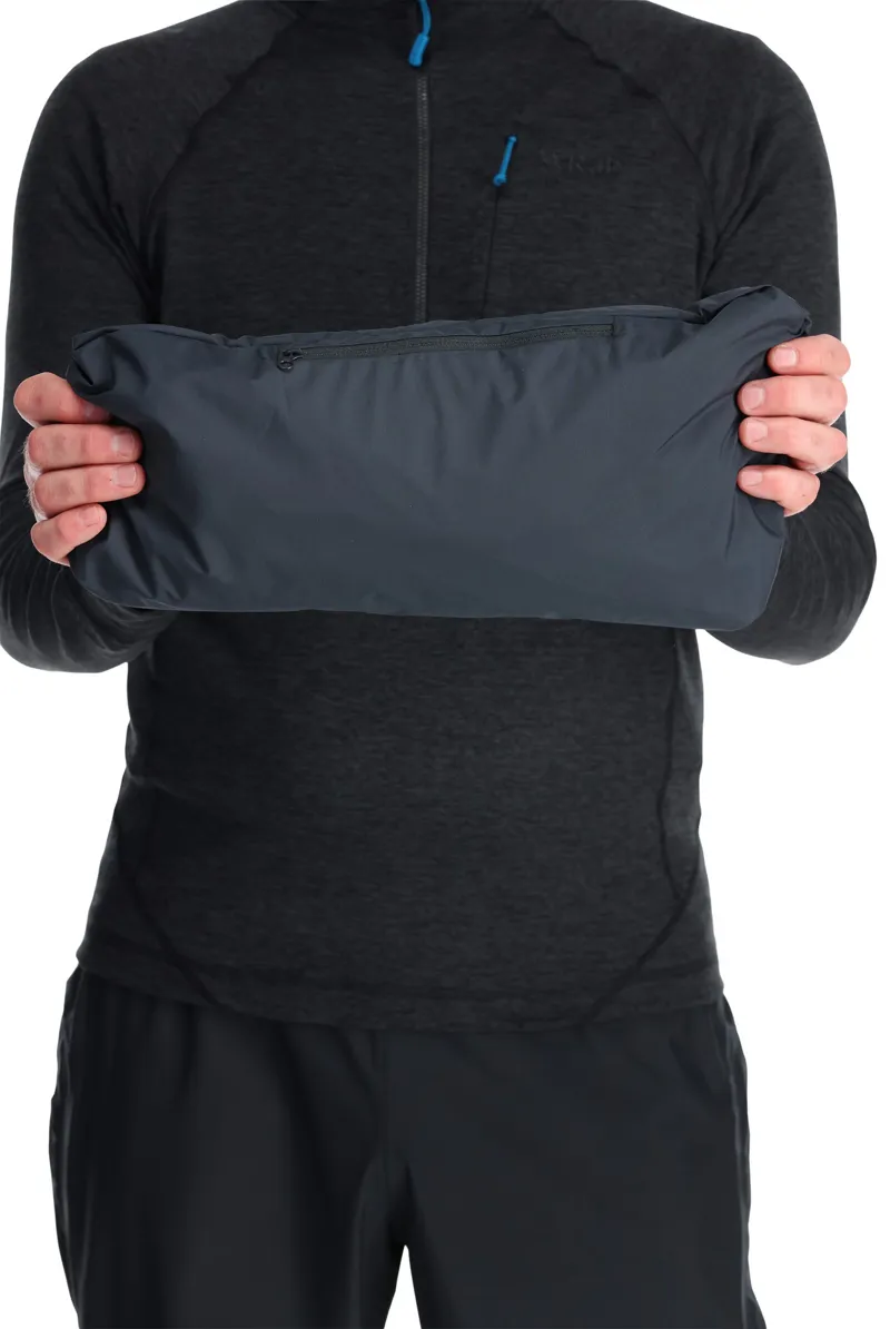 Rab Mens Downpour Eco Jacket - Marmalade-Beluga-6