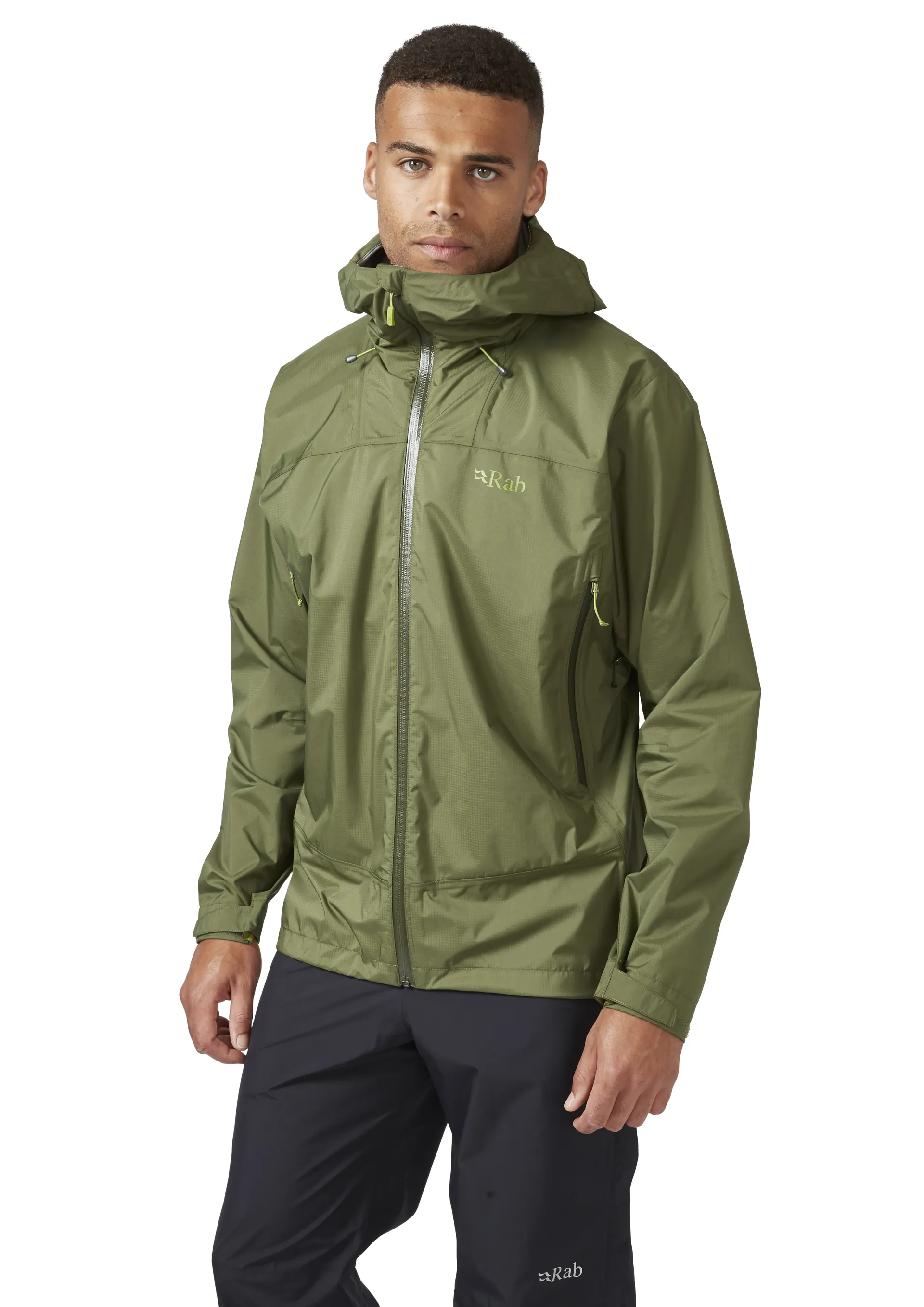 Rab Mens Downpour Plus Jacket Bracken