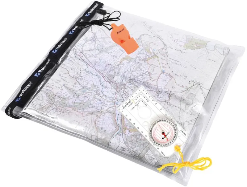 Trekmates Dry Map Case Compass and Whistle Set