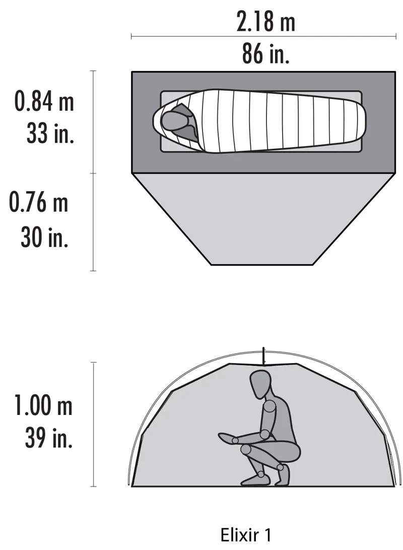 MSR Elixir 1 Tent - Grey-3