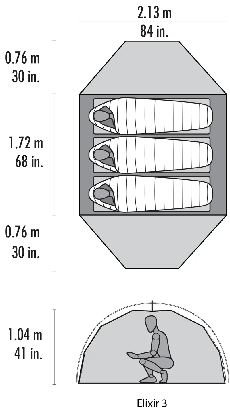 MSR Elixir 3 Tent - Grey-4