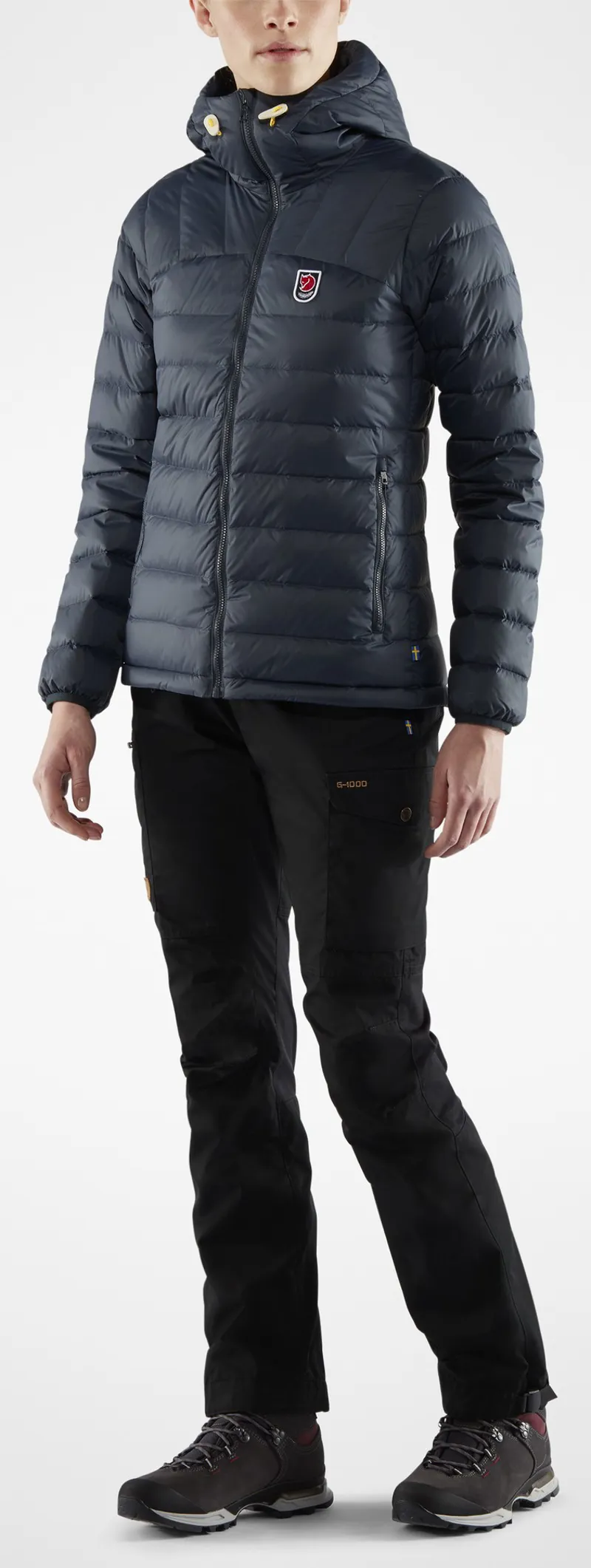 Fjallraven Womens Expedition Pack Down Hoodie - UN Blue-2