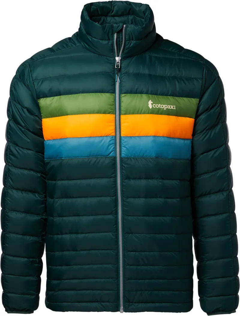 Cotopaxi Mens Fuego Down Jacket - Dark Forest Stripes