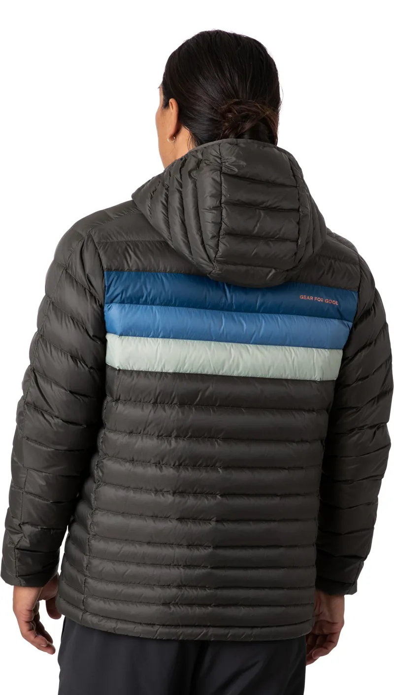 Cotopaxi Mens Fuego Down Hooded Jacket - Iron Stripes-5