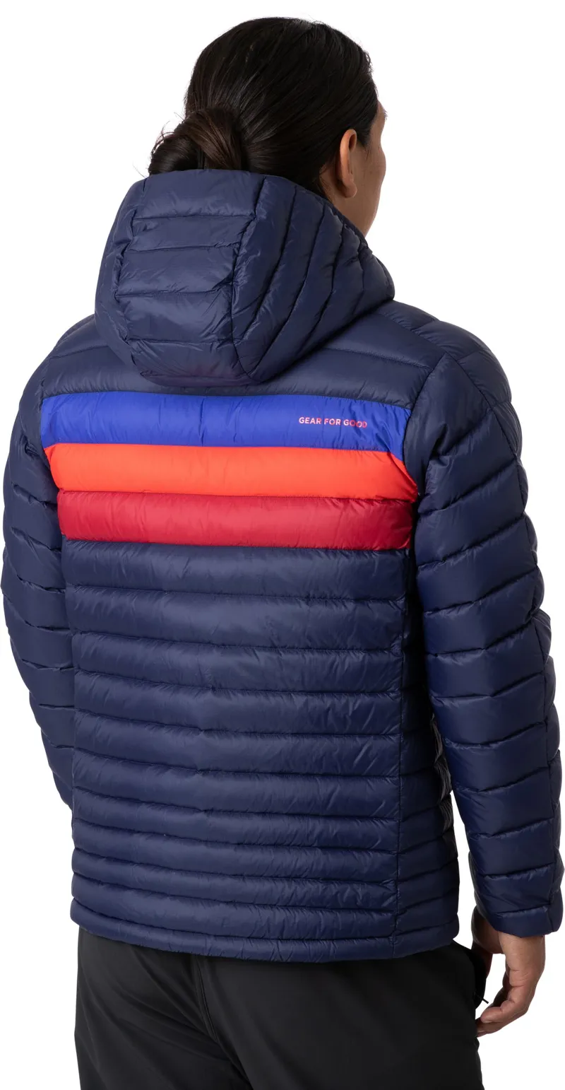 Cotopaxi Mens Fuego Down Hooded Jacket - Maritime-Blue Violet Stripes-5