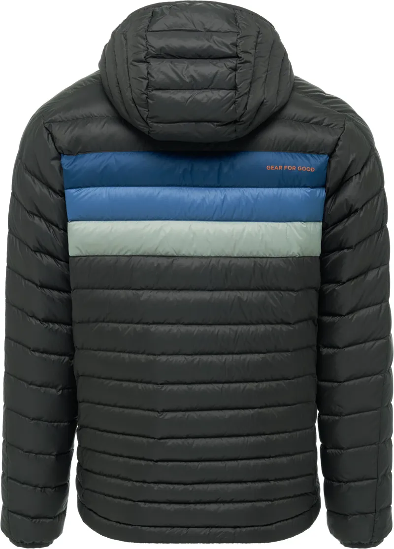 Cotopaxi Mens Fuego Down Hooded Jacket - Iron Stripes