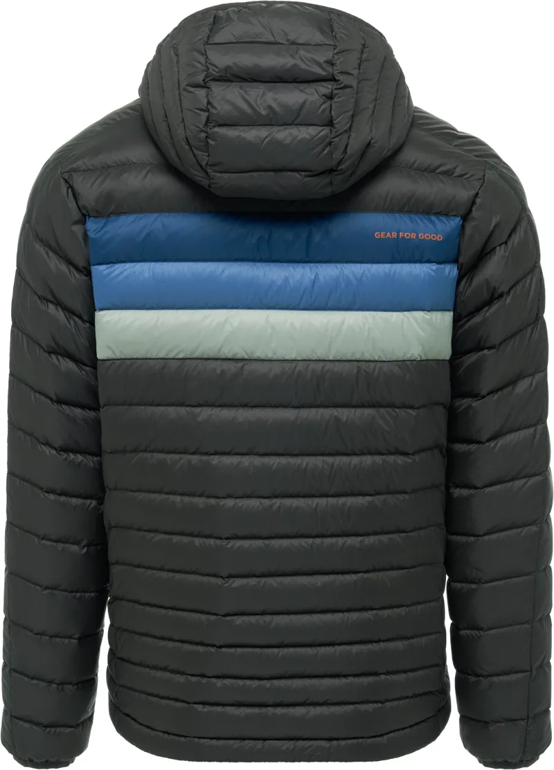Cotopaxi Mens Fuego Down Hooded Jacket - Iron Stripes-1