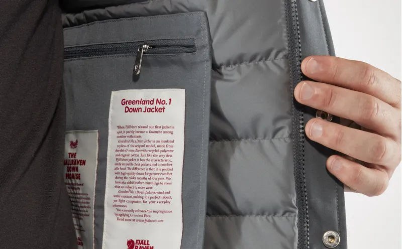 Fjallraven Mens Greenland No.1 Down Jacket - Autumn Leaf-Dark Navy-4