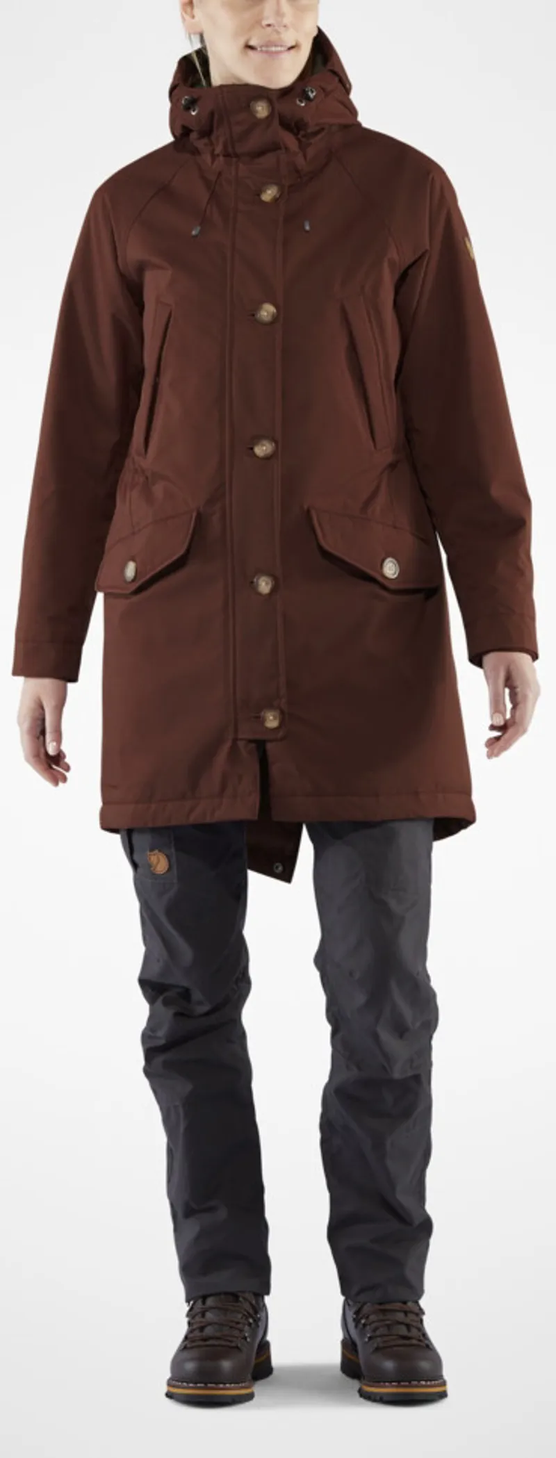 Fjallraven Womens Kiruna Lite Parka - Dark Navy-1