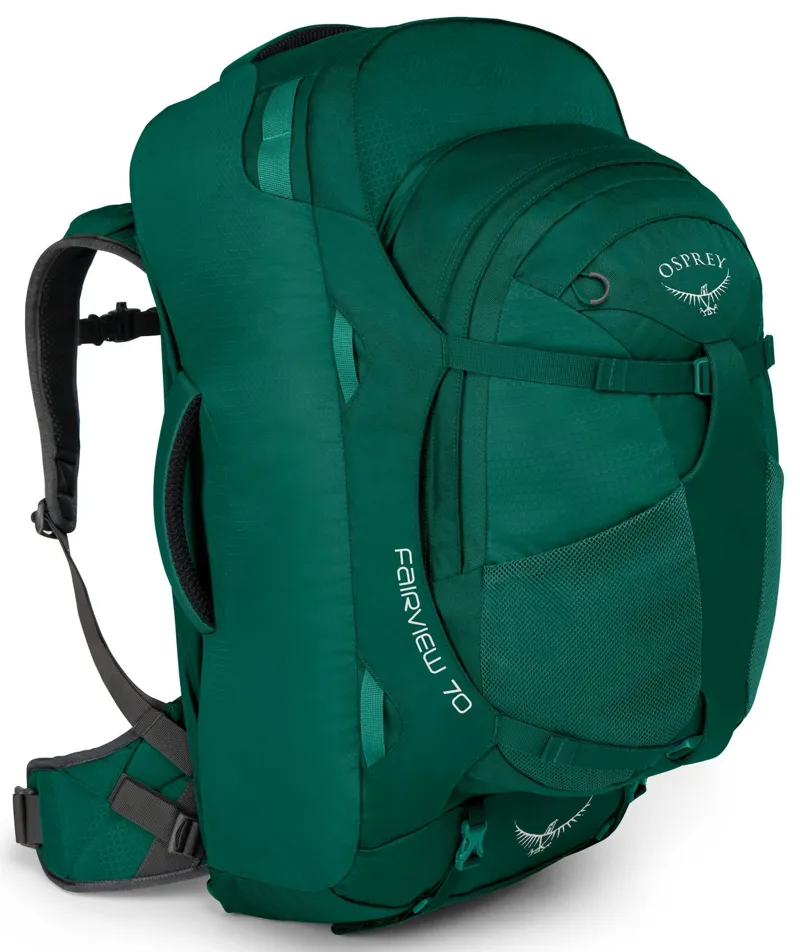 Osprey Womens Fairview 70 Travel Pack - Rainforest Green-1