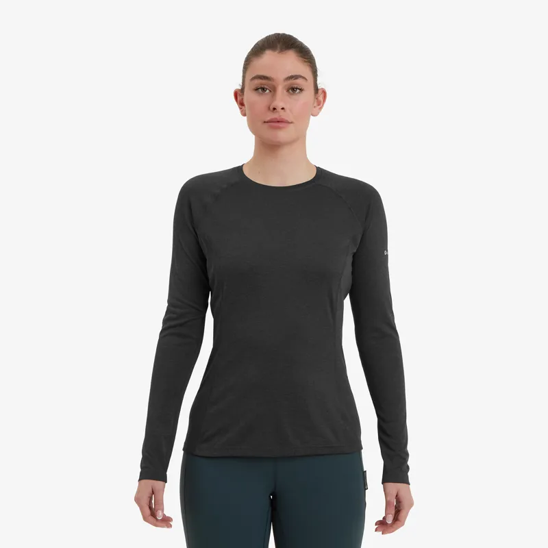 Montane Womens Dart Long Sleeved T-Shirt - Black-1