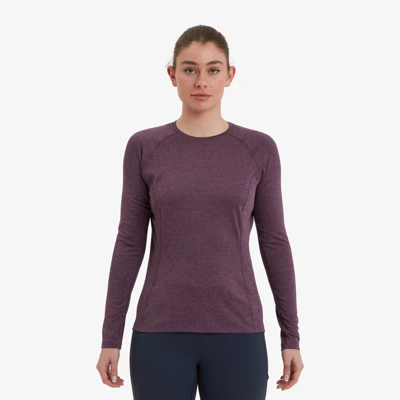 Montane Womens Dart Long Sleeved T-Shirt - Mulberry-1