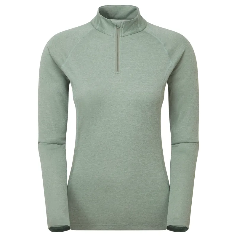 Montane Womens Dart Zip Neck - Pale Sage