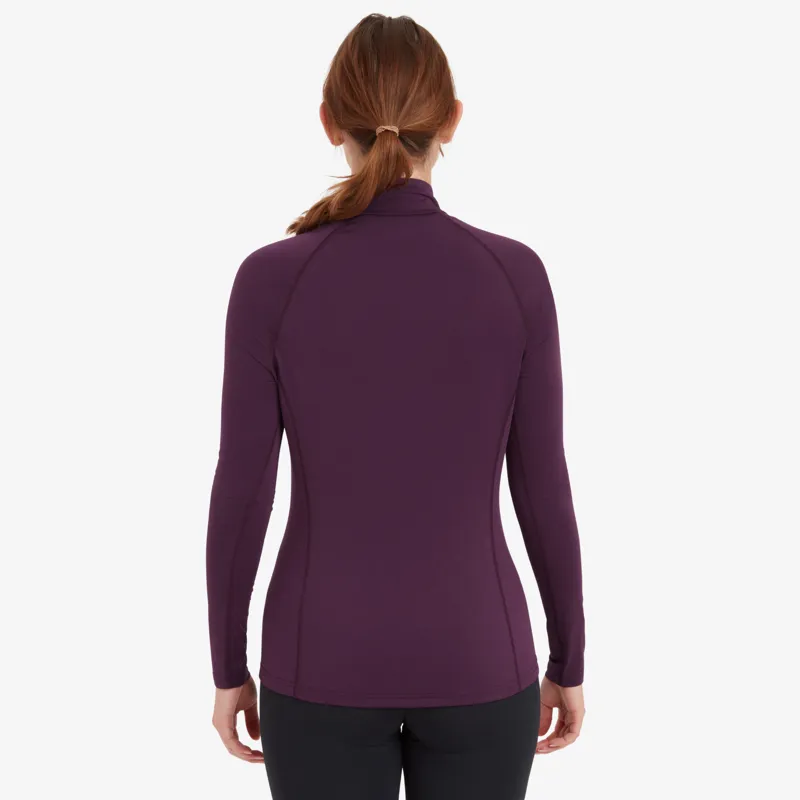 Montane Womens Dart XT Zip Neck T-Shirt - Saskatoon Berry-2
