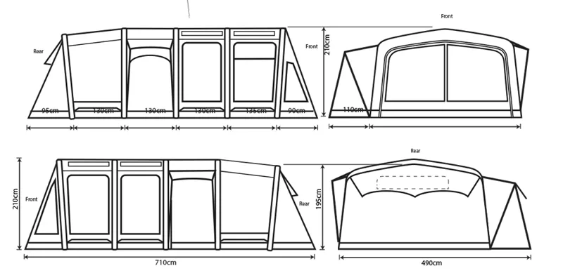 Outdoor Revolution Atacama PC 6.0 Inflatable Tent - 2021 Model-1