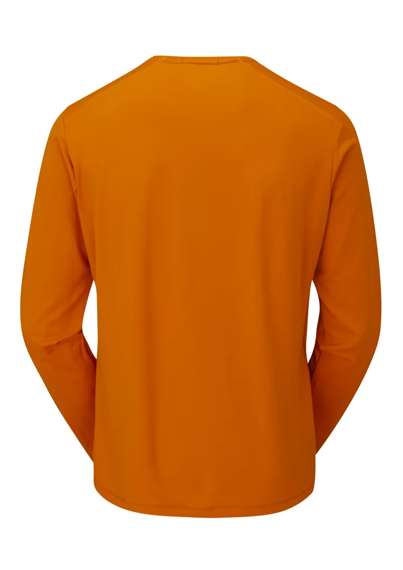 Rab Mens Force Long Sleeved Tee - Marmalade-1