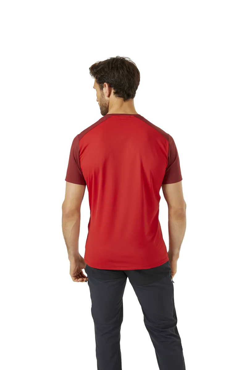Rab Mens Force Short Sleeved Tee - Ascent Red-Oxblood Red-3