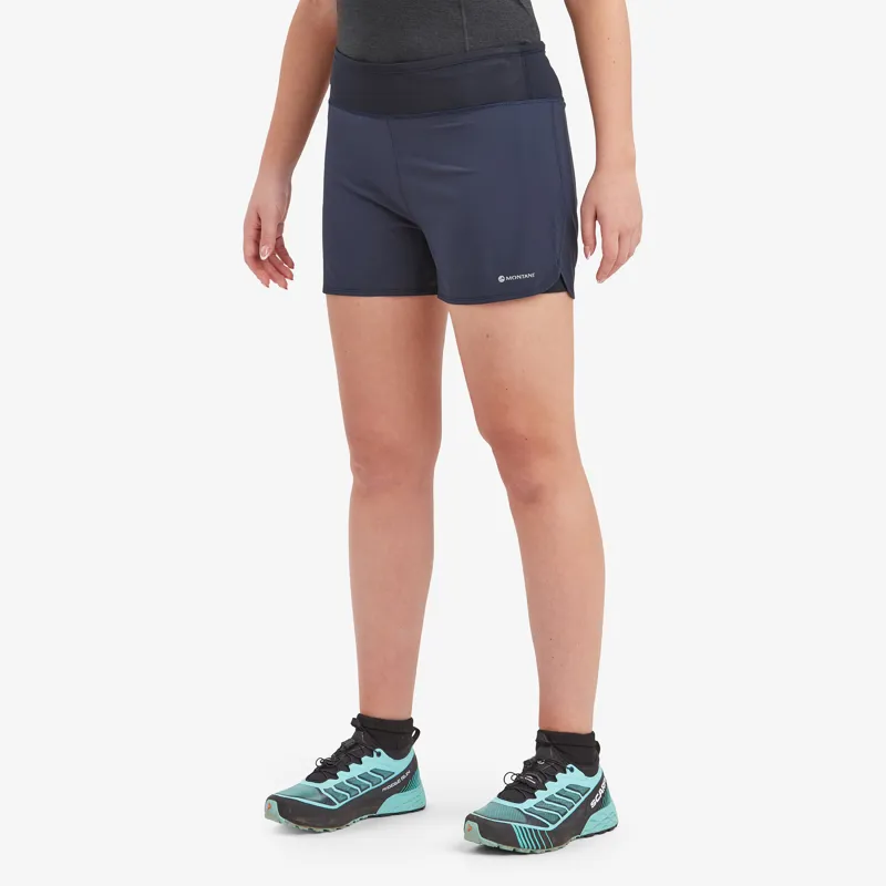 Montane Womens Slipstream Twin Skin Shorts - Eclipse Blue-3
