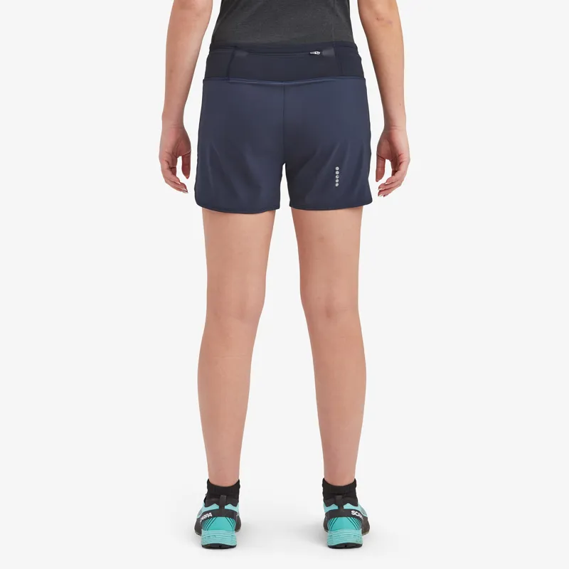Montane Womens Slipstream Twin Skin Shorts - Eclipse Blue-4