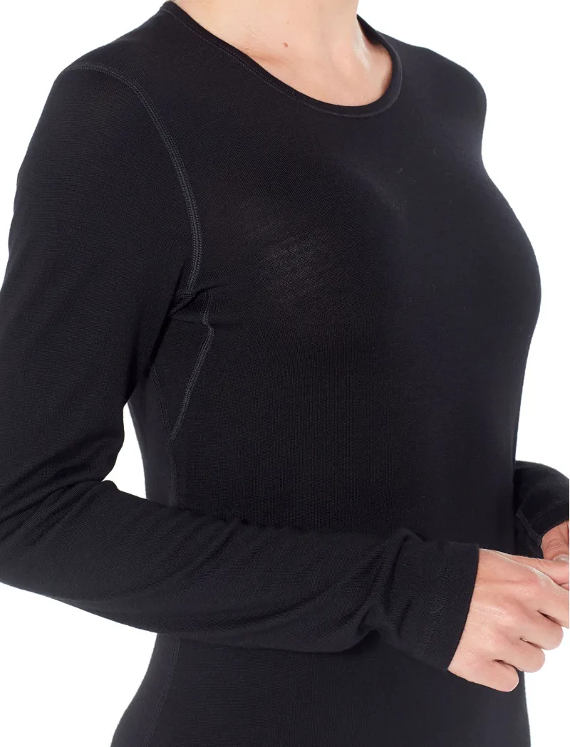 Icebreaker Womens 260 Tech Long Sleeved Crewe Top - Midnight Navy-3