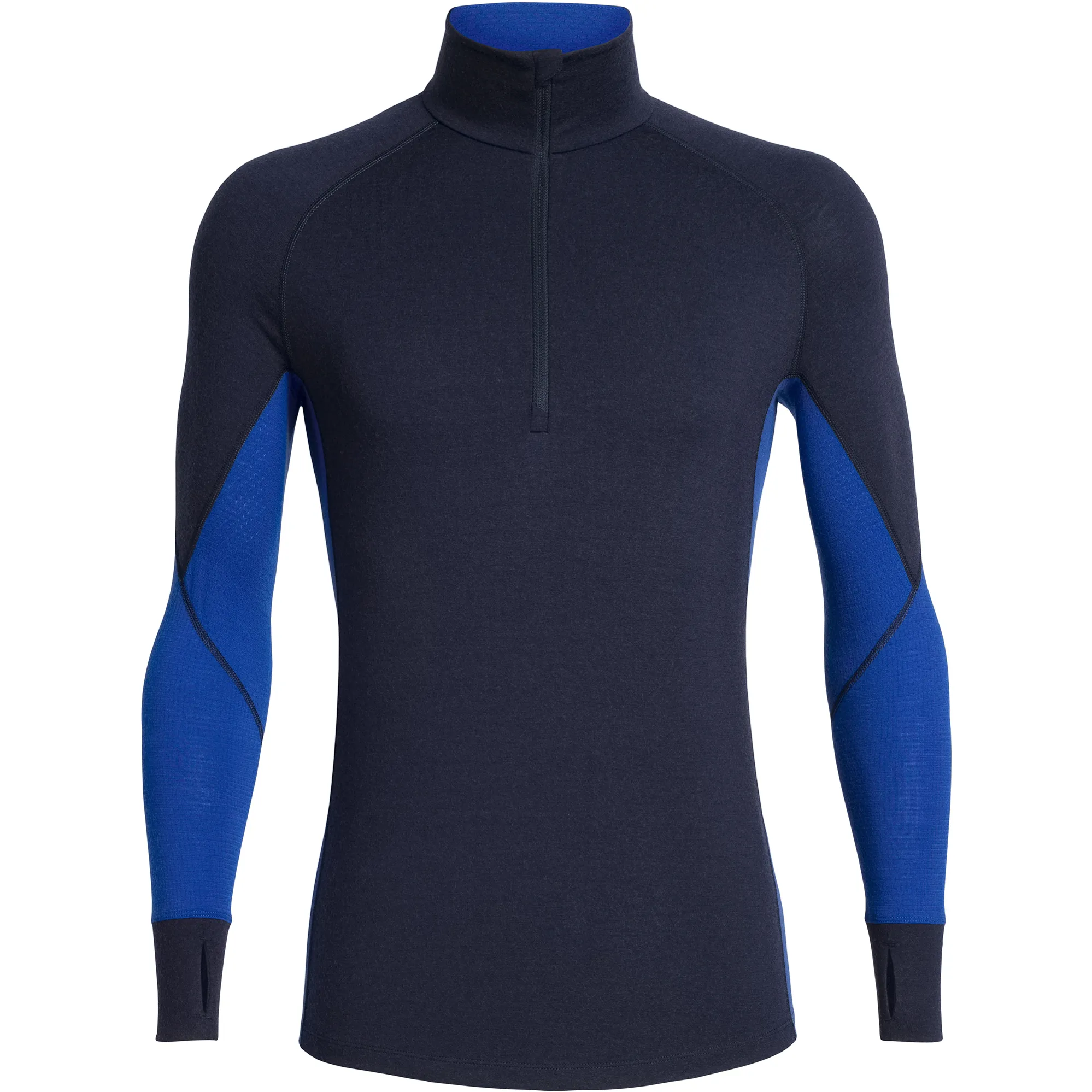 Icebreaker Mens 260 Zone LS Half Zip Midnight Navy/ Surf
