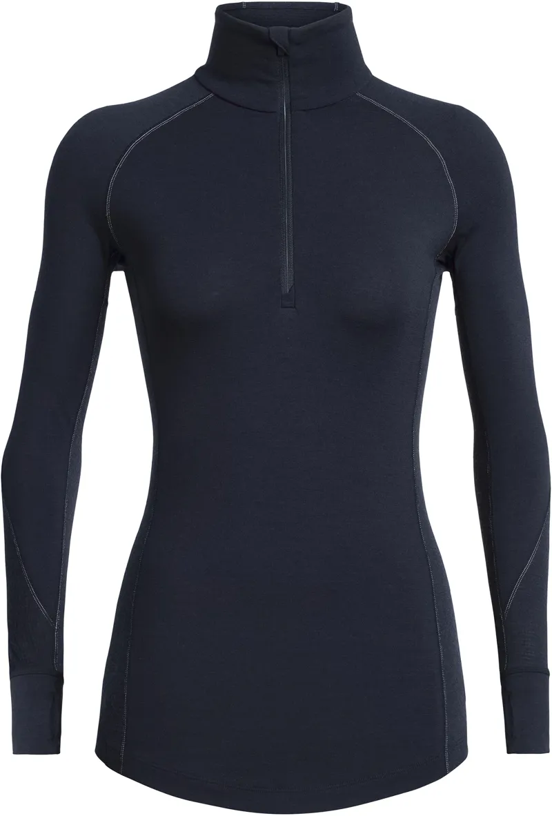 Icebreaker Womens 260 Zone LS Half Zip - Midnight Navy