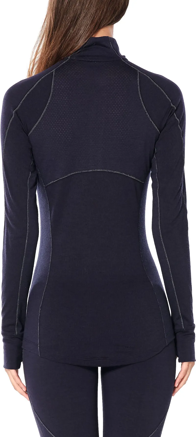 Icebreaker Womens 260 Zone LS Half Zip - Midnight Navy-4