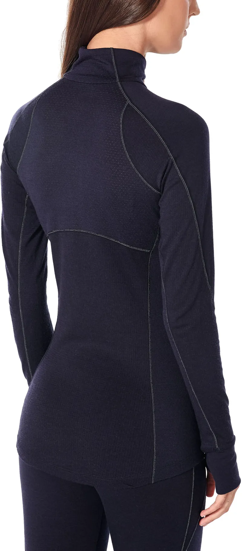 Icebreaker Womens 260 Zone LS Half Zip - Midnight Navy-3