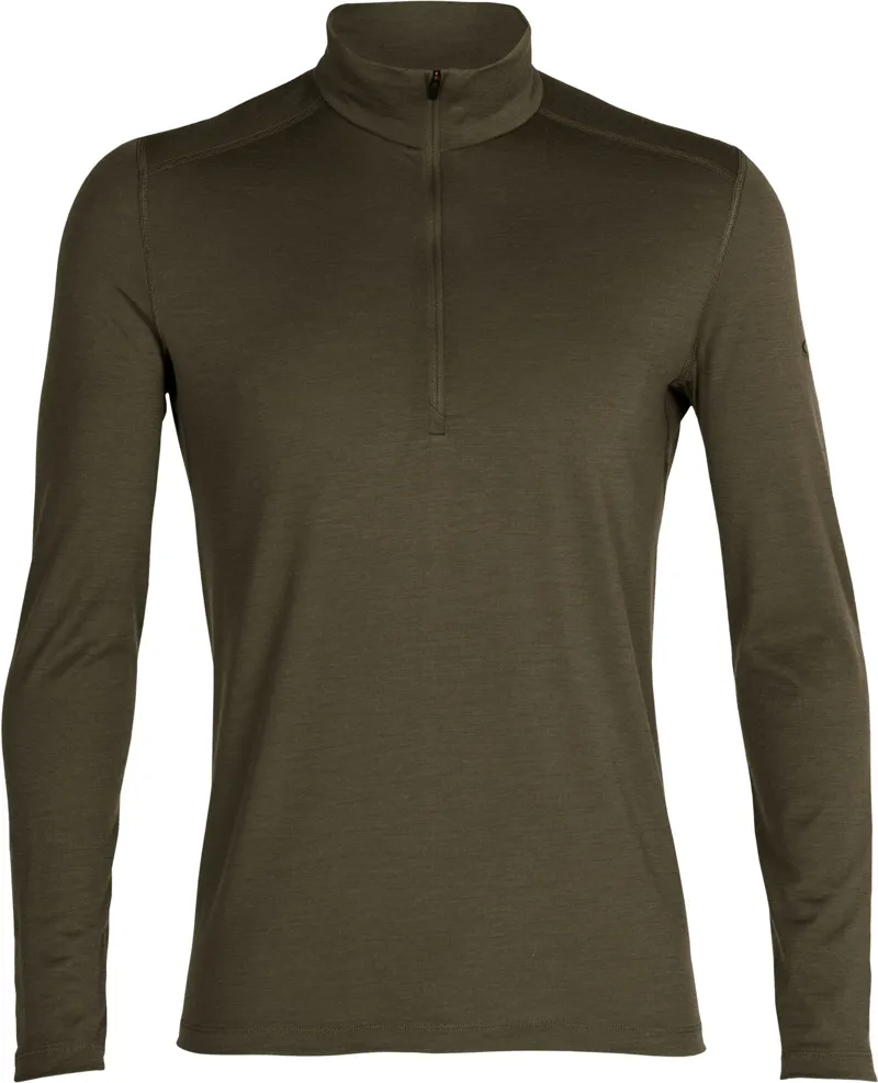 Icebreaker Mens 200 Oasis LS Half Zip Top - Loden