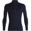 Icebreaker Mens 260 Tech Long Sleeved Half Zip Top - Midnight Navy