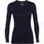Icebreaker Womens 260 Tech Long Sleeved Crewe Top - Midnight Navy