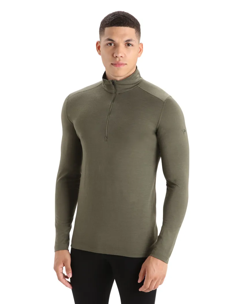 Icebreaker Mens 200 Oasis LS Half Zip Top - Loden-1