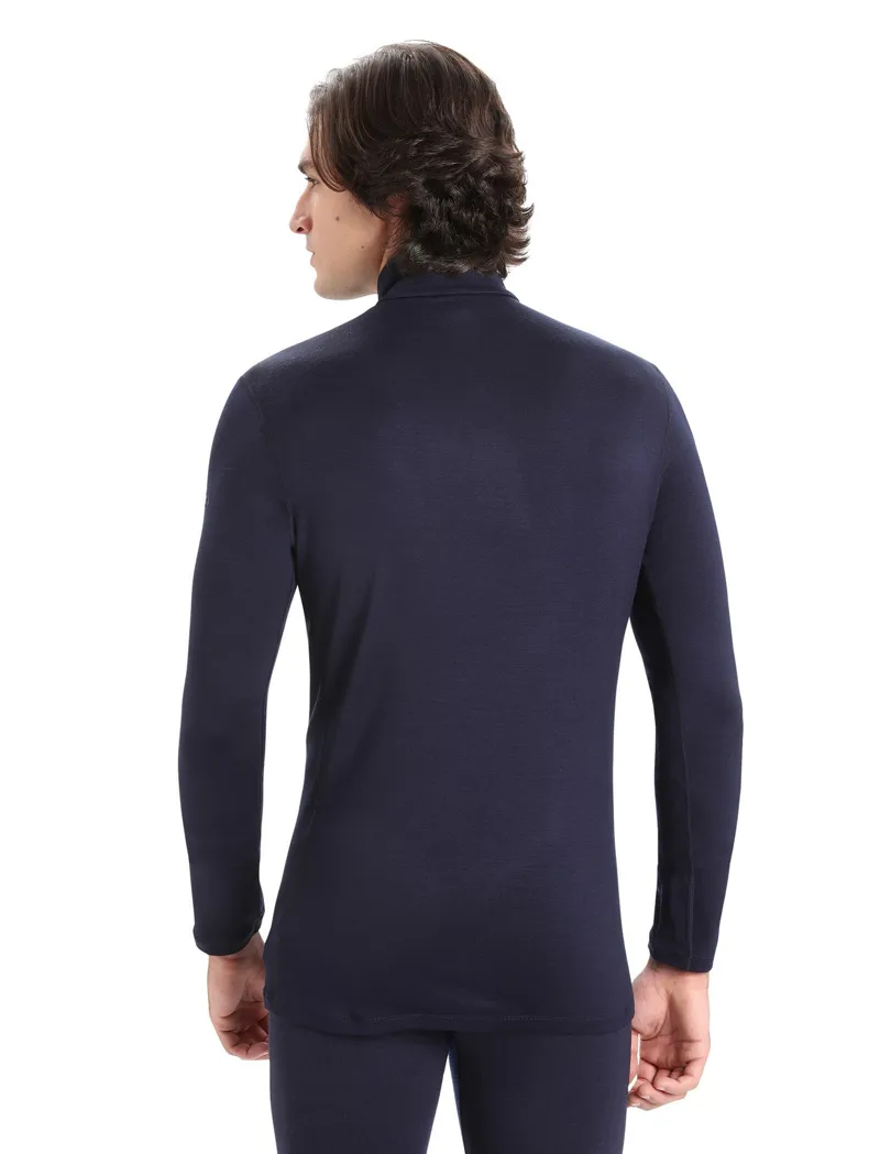 Icebreaker Mens 260 Tech Long Sleeved Half Zip Top - Midnight Navy-2