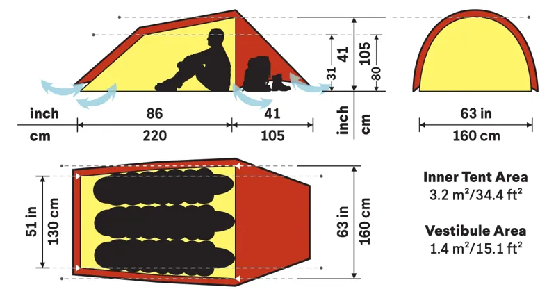 Hilleberg Anjan 3 Tent - Green-1