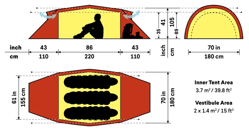 Hilleberg Kaitum 3 Tent - Green-1