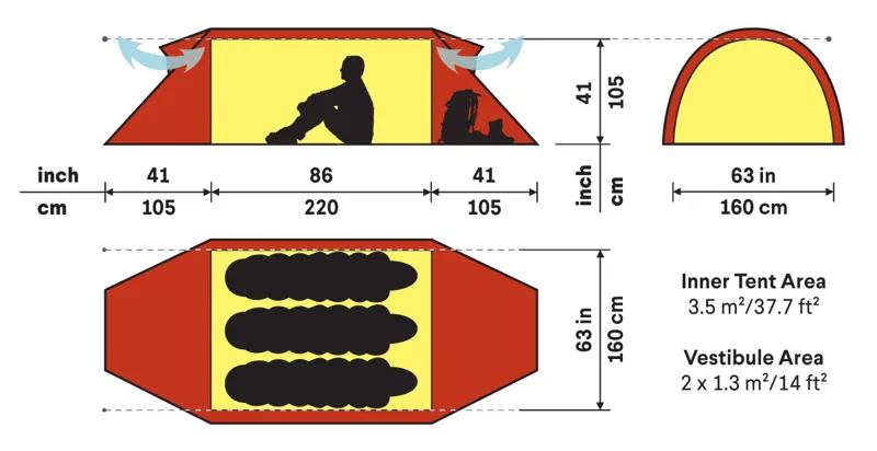 Hilleberg Keron 3 Tent - Red-1