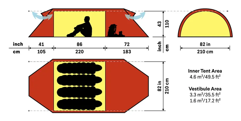 Hilleberg Keron 4 GT Tent - Green-1